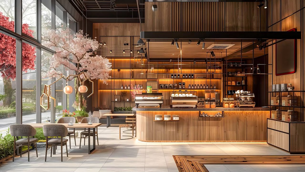 Soft Spring Jazz Music in Cozy Coffee Shop Ambience ☕ Sweet Morning Jazz Music for Working, Studying