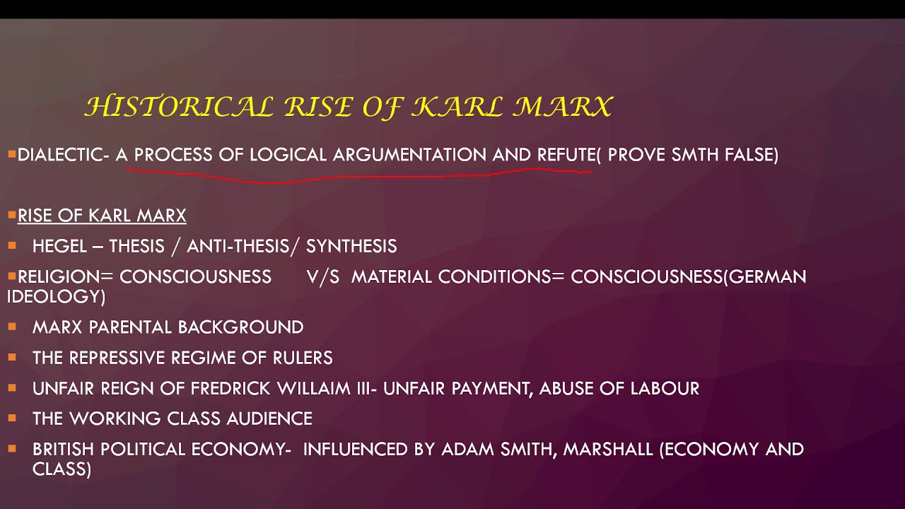 Marx Rise Rise of karl marx by Yuvraj Yadav - YouTube