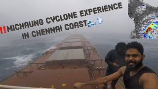 Michaung cyclone in Chennai coast ‼️🌪️🌊