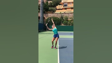 How to gain massive power on the #tennisserve. Link to full video below