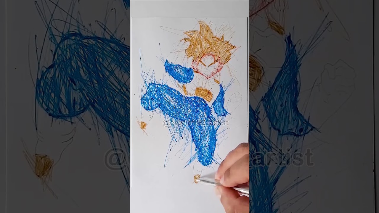 gohan-lineart by eduitachisan  Dragon para dibujar, Cómo dibujar