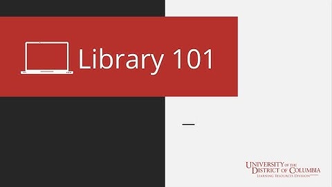 Library 101