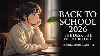 Rentrée Scolaire 2026 | Le Bureau la Veille au Soir | 4h d'Ambiance d'Étude screenshot 3