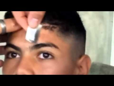 corte de cabelo masculino na régua