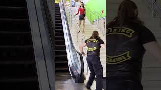 Caught On Camera: Escalator Flirting Prank Gone Funny! #Shorts