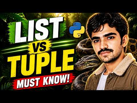 List vs Tuple in Python | What's the Difference? | python crash course for beginners