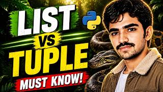 List vs Tuple in Python | What's the Difference? | python crash course for beginners