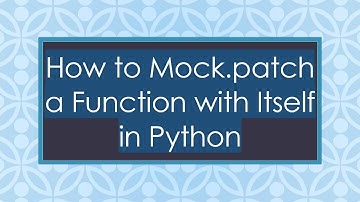 How to Mock.patch a Function with Itself in Python