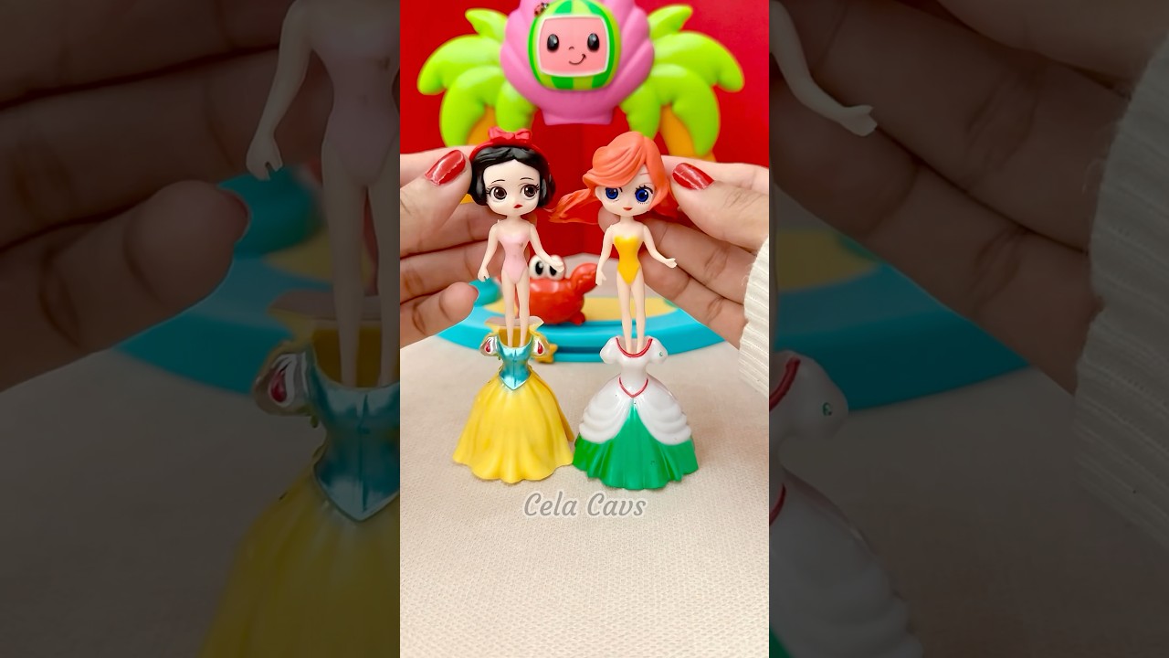 Cute Miniatures Disney Princess! Snow White & Ariel!  