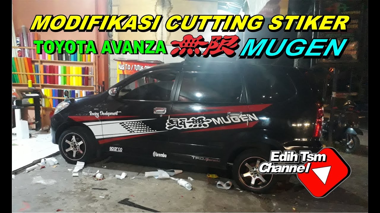 Cutting Sticker Avanza Hitam Simpel Elegan Youtube