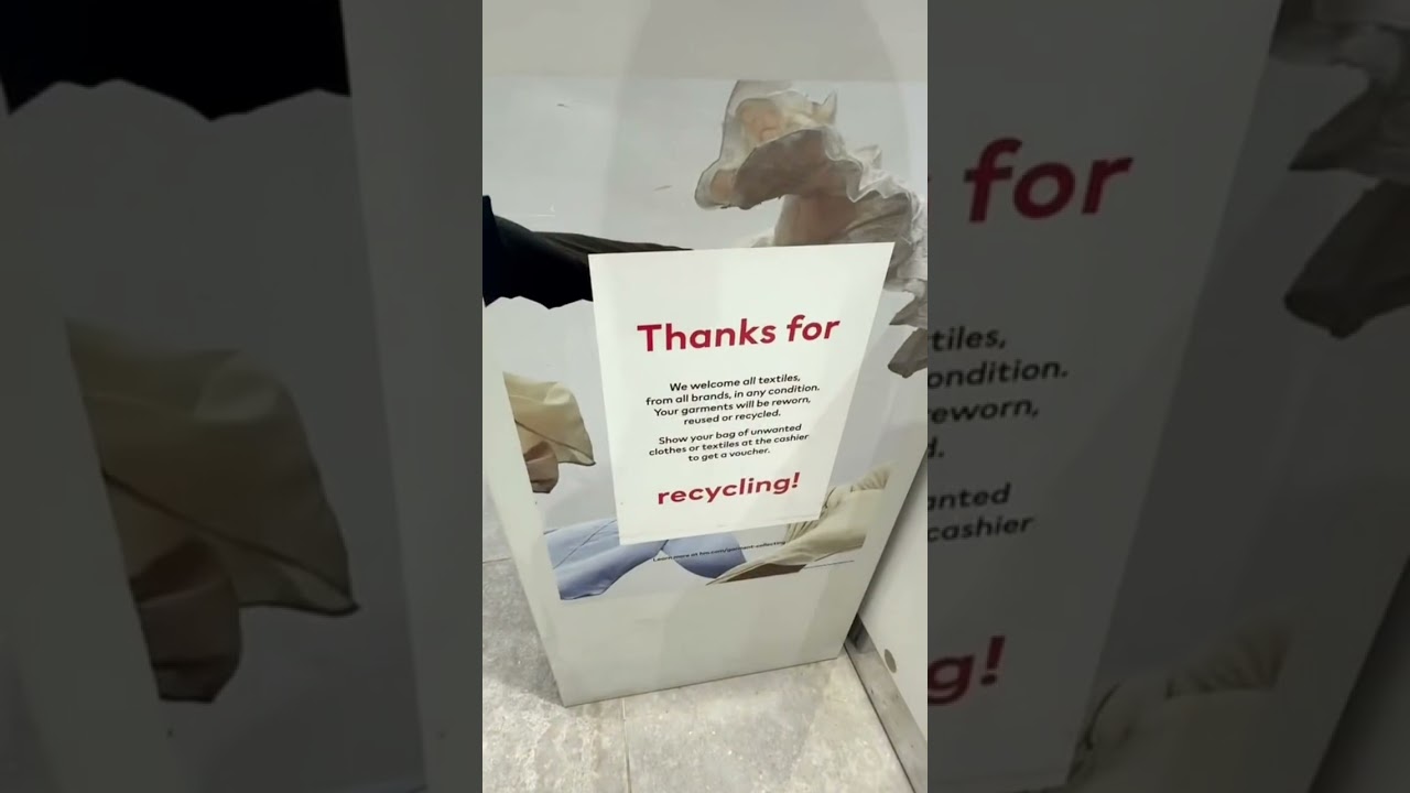 Donating my clothes at H&M!