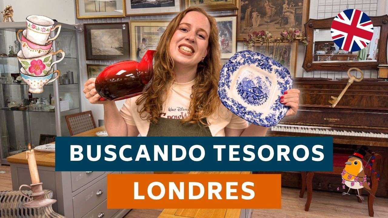 Nunca había grabado aquí. Vamos de compras de segunda mano en Londres. ¡Qué precios!