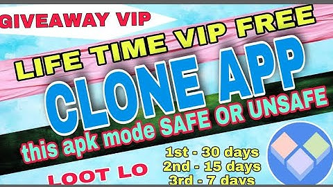 cloneapp mode lifetime vip | how to get vip clone app | clone app vip give away