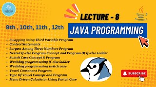 Lecture - 8 Java Programming | Full Course | Class 9th , 10th , 11th , 12th@FameWorldEducationalHub
