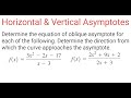 HORIZONTAL & VERTICAL ASYMPTOTES: Equation Of Oblique Asymptote & Direction Of Approach (I)