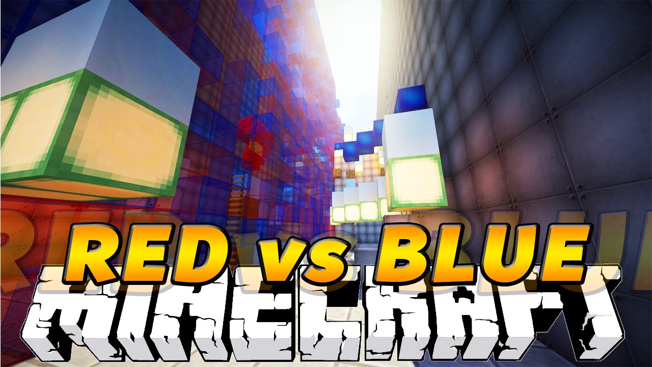 Minecraft RED vs BLUE PARKOUR "5 BLOCK JUMP!" w/KenWorth and ...