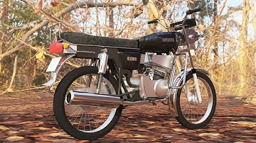 3DsMax Tutorials, Learn Texturing a  RX 100 Bike from Scratch in 3dsmax ( Part 20)