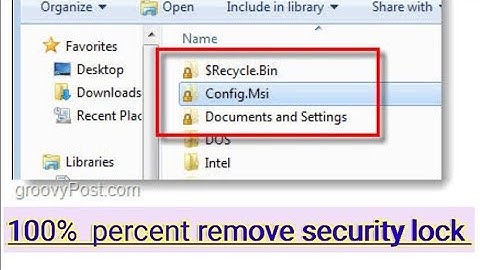 how to remove security symbols, remove to security lock symbol