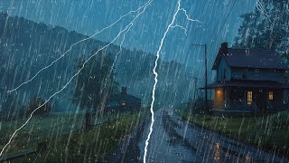 Download Lagu Sleep Soundly with Heavy Rain and Thunder - Rain Sound for Sleep All Night MP3