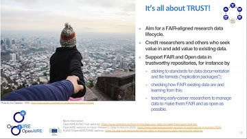 FAIR Data in Trustworthy repositories: the basics