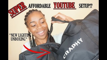CHEAP YOUTUBE STUDIO SETUP! (BEGINNER FRIENDLY)  |*New* LIGHTING UNBOXING | CRAPHY SOFTBOX LIGHTS