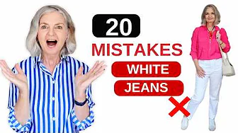 How Not To Wear White Jeans Over 50 & 60 👖