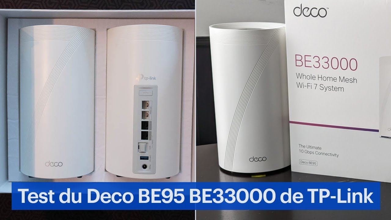 Deco BE95, BE33000 Quad-Band Whole Home Mesh WiFi 7 System