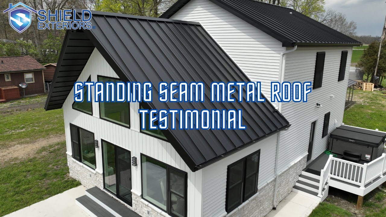 Shield Exteriors Ebony Black Standing Seam Metal Roof Testimonial