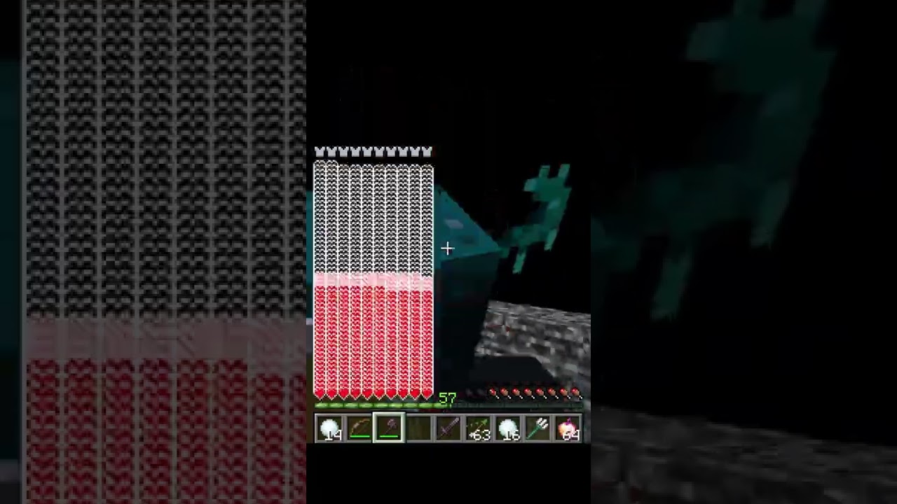 Player Full Netherite 1000 HP VS Warden 