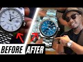 What i Did With My Rolex DateJust41 Blue Dial Before & After!
