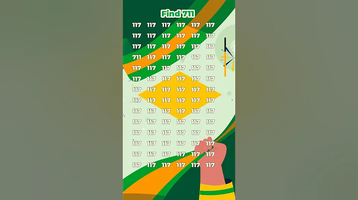 Can you find 711? #puzzle #brainteaser #numberchallenge #shorts