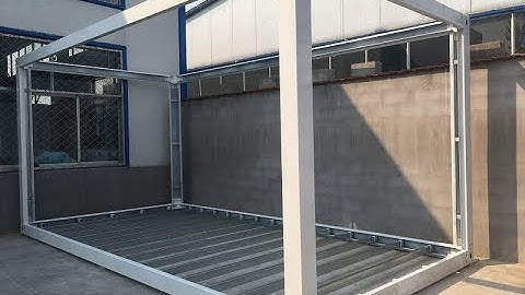 20ft prefab flat pack mobile modular iso shipping container frames