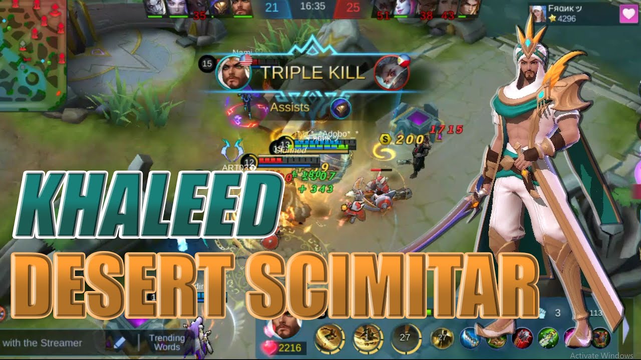 Khaleed Desert Scimitar | Khaleed Gameplay | - YouTube