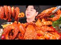 ASMR MUKBANG | SPICY SEAFOOD BOIL GIANT OCTOPUS + SHRIMP, MUSHROOMS 직접 만든 버섯 해물찜 먹방 EATING SOUNDS