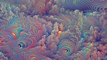 Throughout the Clouds of Color - Pytti AI Art Video [4K 60 FPS]