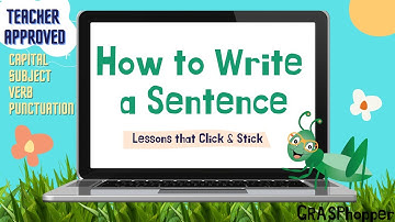 How to Write a Sentence for Kids |  Using Capitals, Subject, Verb and Punctuation