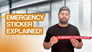 In Emergency Push To Open Sticker | Quick Guide