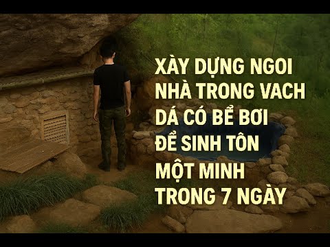 Xây Dựng Ngôi Nhà Trong Vách Đá Có Bể Bơi Để Sinh Tồn Một Mình Trong 7 Ngày