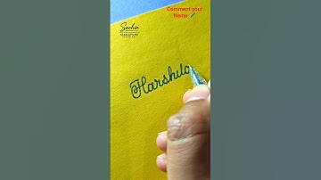 Simple & Beautiful Calligraphy name 🖋️Harshita😍 #lettering #calligraphy #reelvideo #art #shorts