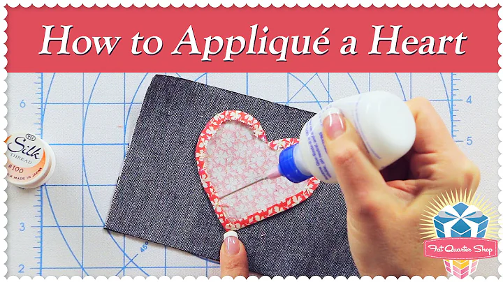 How to Appliqu a Heart Using the Starch Method! Fe...