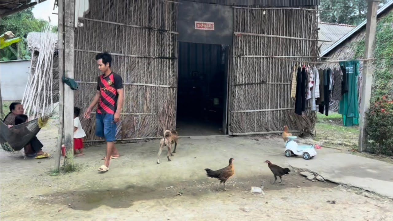 Bất Ngờ Lạc  vào Vùng Quê Xóm Nghèo, Nhìn Buồn Thê Thảm, Nhiều Căn Nhà Lá Sao Mà Khổ Quá, 