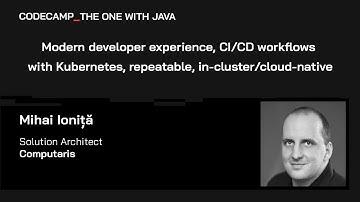 Modern developer experience, CI/CD workflows with Kubernetes, repeatable, in-cluster/cloud-native