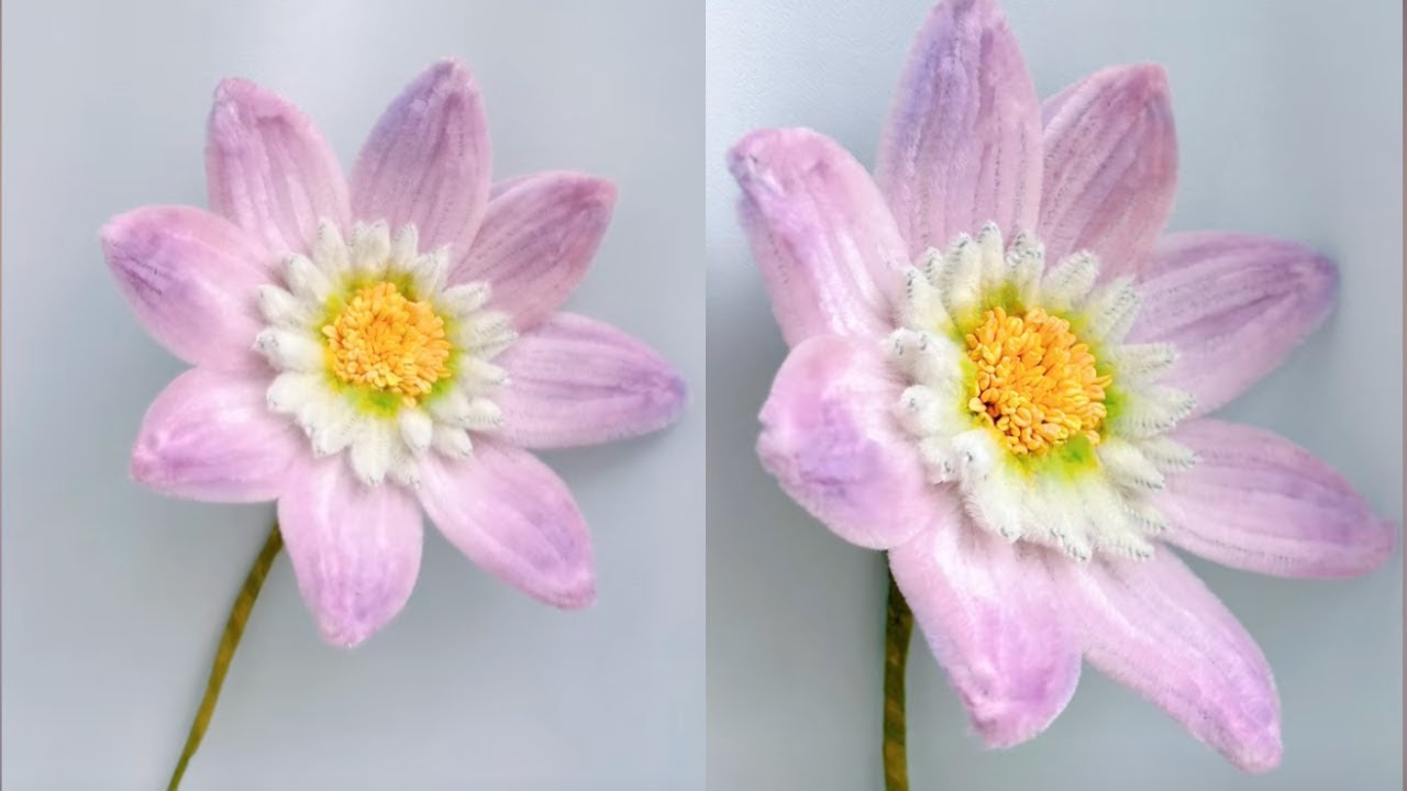 簡単🌸モールフラワーの作り方 ⟡.·【How to pipe cleaner flowers