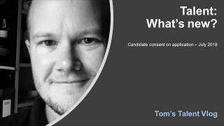 What's new - Candidate consent on application