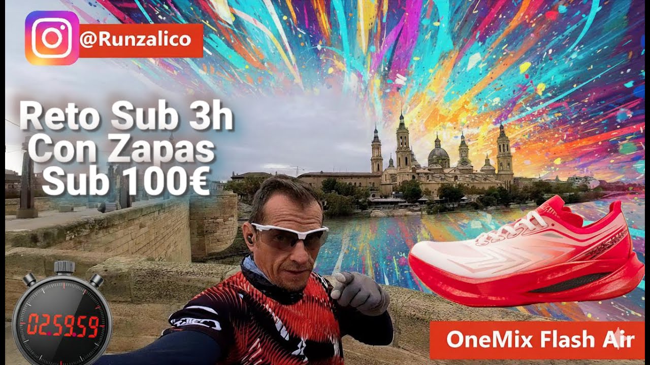 OneMix Flash Air 💨 ¿Zapatillas chinas para bajar de 3h en maratón? 😱 Reto Sub 3h con zapas Sub 100€.