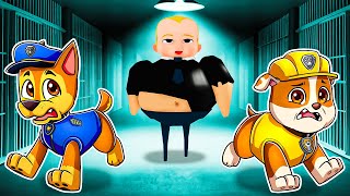 Chase & Rubble Escape BOSS BABY Prison on Roblox!