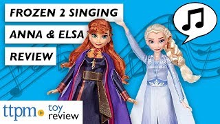 Disney Frozen 2 Singing Anna and Singing Elsa Dolls from Hasbro Resimi