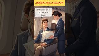 Polite Passenger Talks to Flight Attendant ✈️ | Simple English Conversation #englishforbeginners