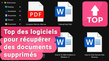 🔝 Top des logiciels pour récupérer des documents supprimés