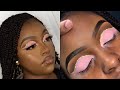 Pink &amp; Gold Prom Inspired Cut-Crease | Client Makeup Tutorial